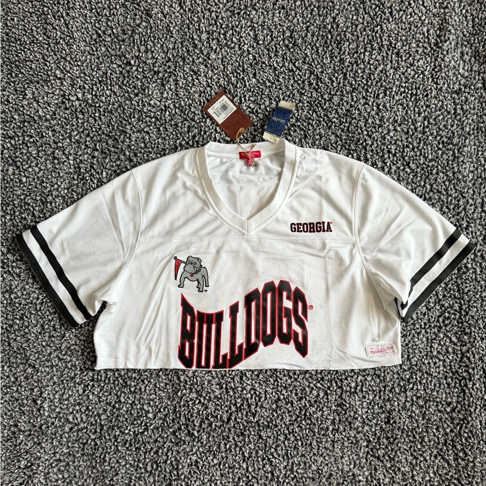 Women’s Georgia Bulldogs Jersey, Cropped, Size 2XL, NWT